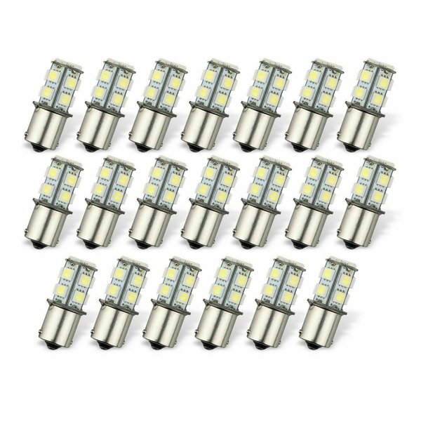 Sanoxy 20x Super White 1156 1141 13-SMD RV Camper Trailer LED Interior Light Bulbs 12V PPT-203519066765